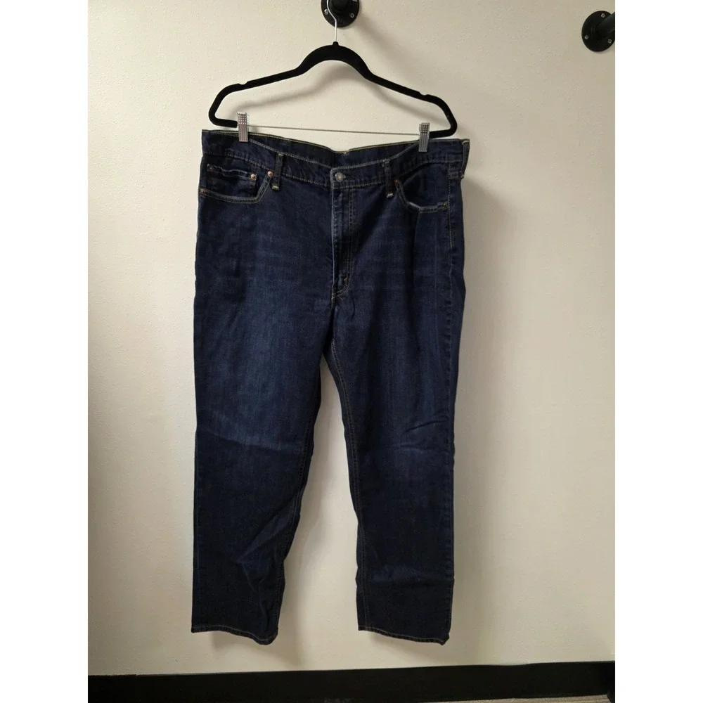 Levi's‎ 541 Athletic Fit Men's Dark Wash Jeans Size 40x32 Tapered Stretch Denim